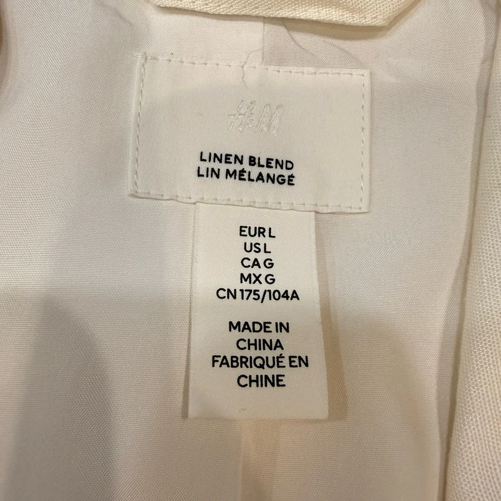 EUC H&M Linen-Blend Blazer – Large - Picture 5 of 7